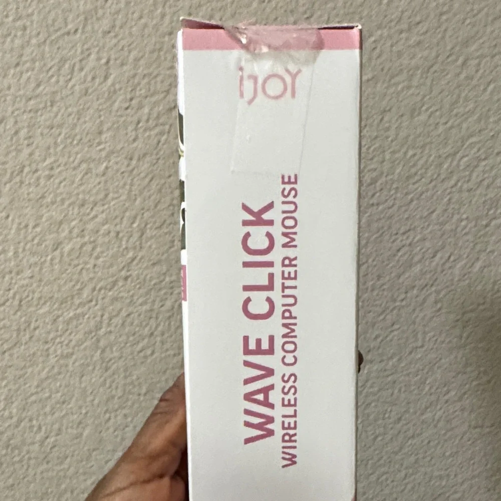 Wave Click Pink Wireless Computer Mouse